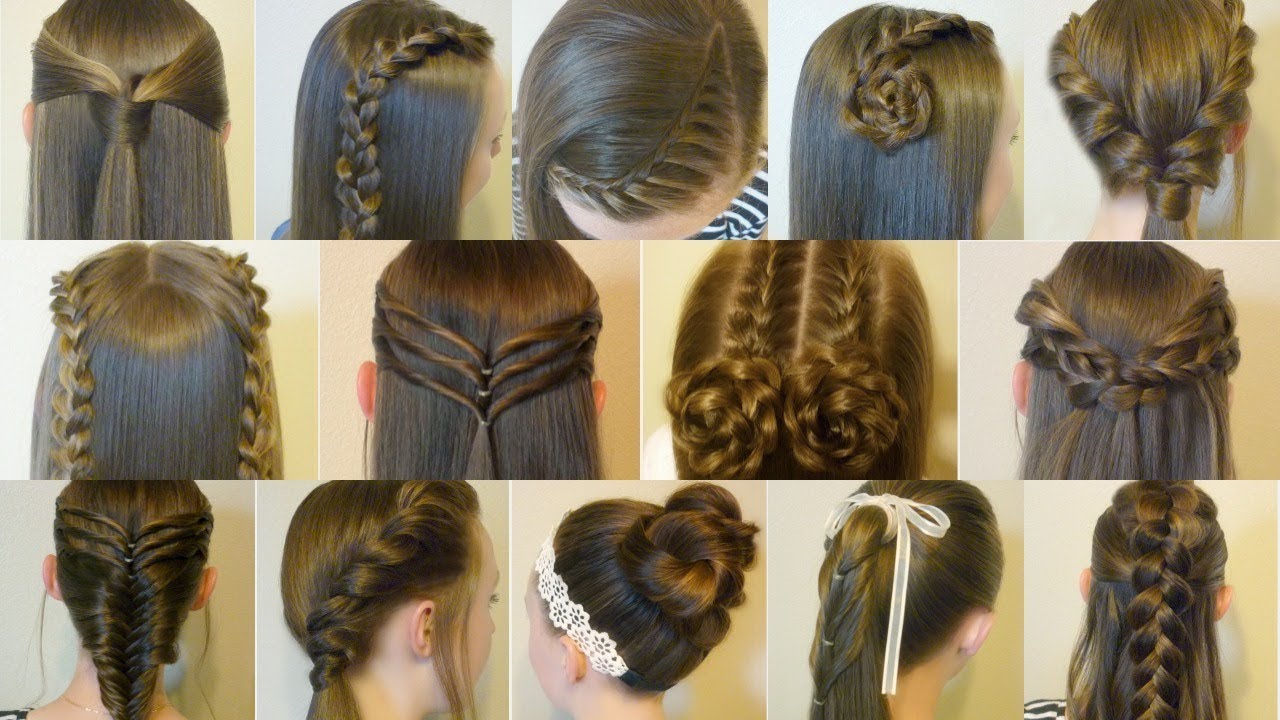 14 Cute and Easy Hairstyles for Back to School!