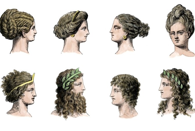 A Variety Of Historical Women S Hairstyles Hair Highlights