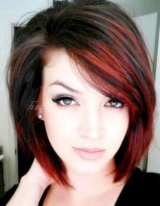 black short hairstyles with highlights
